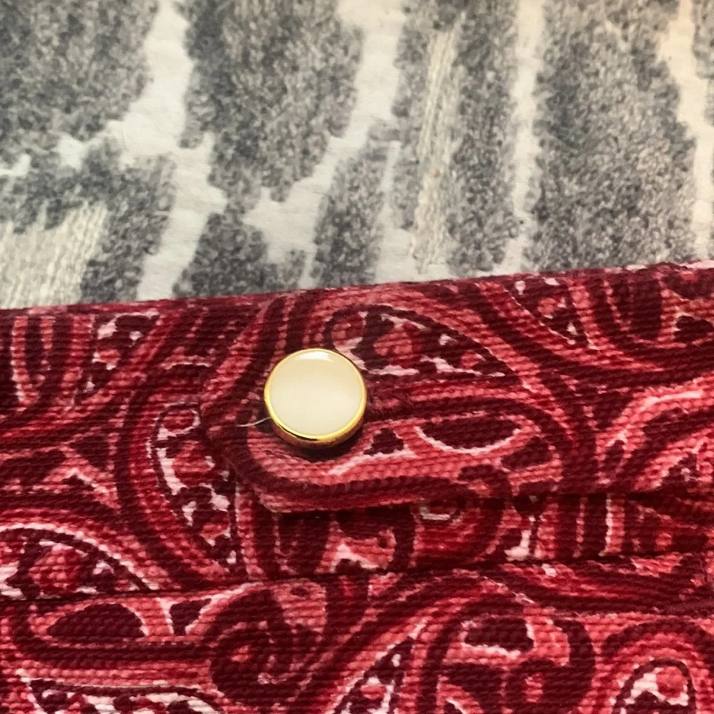 Ladies Sainttropez West Paisley red walking shorts - Picture 3 of 5